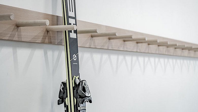 Bike and ski storage room